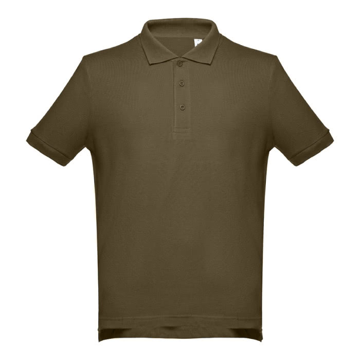 Polos impresos algodón 195 g/m2 color verde oscuro primera vista Polos impresos algodón 195 g/m2 color verde oscuro primera vista