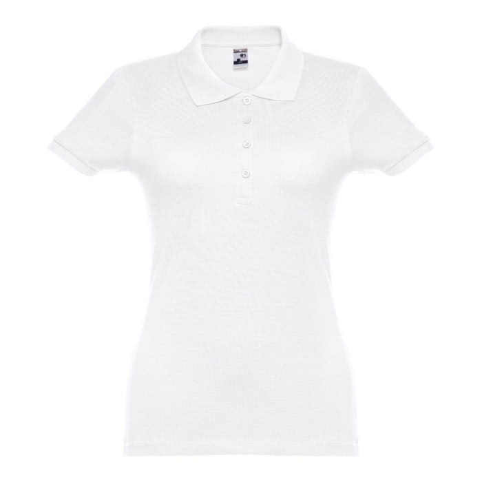 Polos bordados para empresas 195 g/m2 color blanco