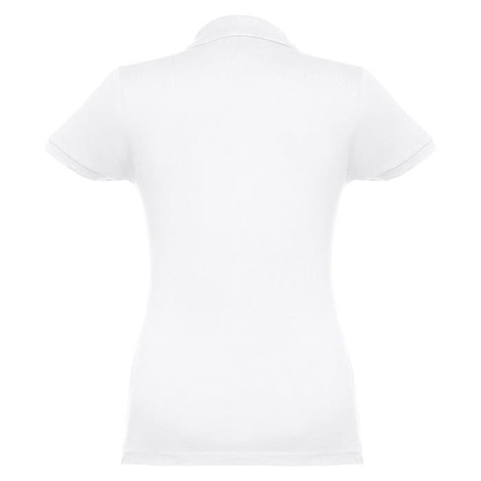 Polo mujer algodón 195 g/m2 color blanco segunda vista