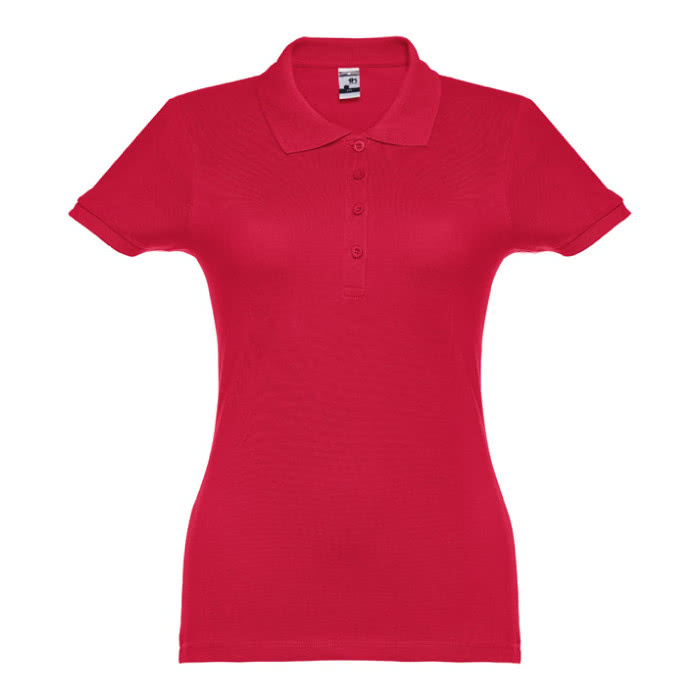 Polo mujer algodón 195 g/m2 color rojo primera vista