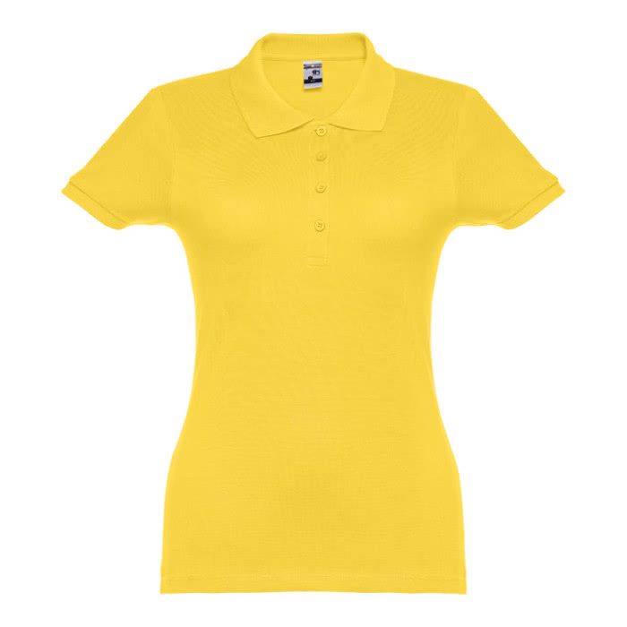 Polo mujer algodón 195 g/m2 color amarillo primera vista