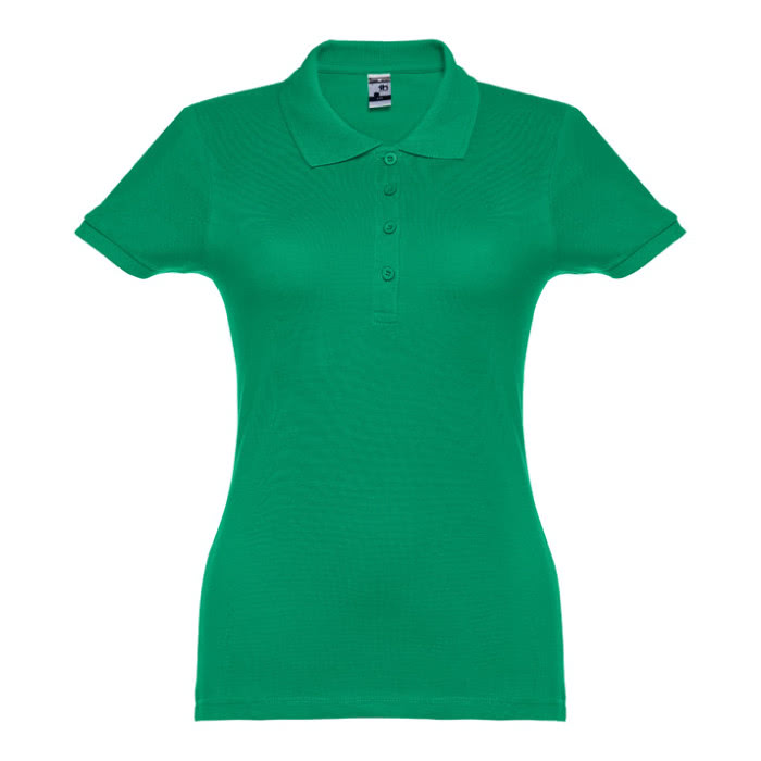 Polo mujer algodón 195 g/m2 color verde primera vista