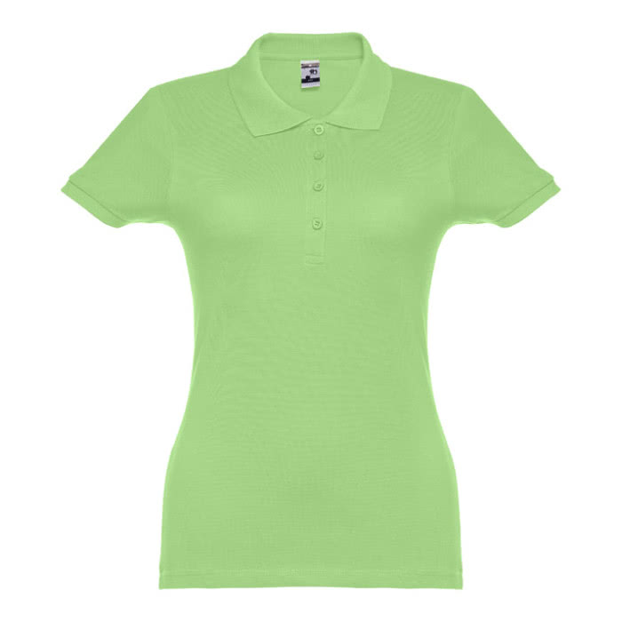 Polo mujer algodón 195 g/m2 color verde claro primera vista
