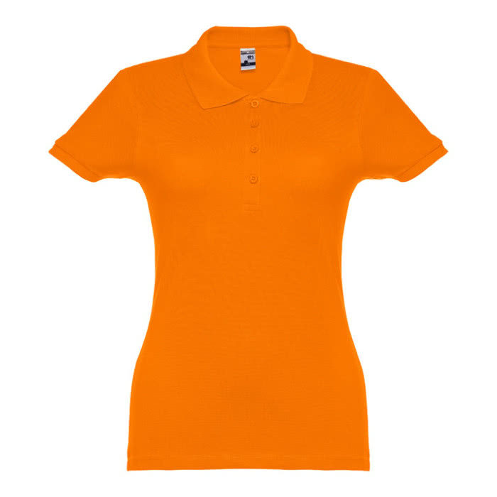 Polo mujer algodón 195 g/m2 color naranja primera vista