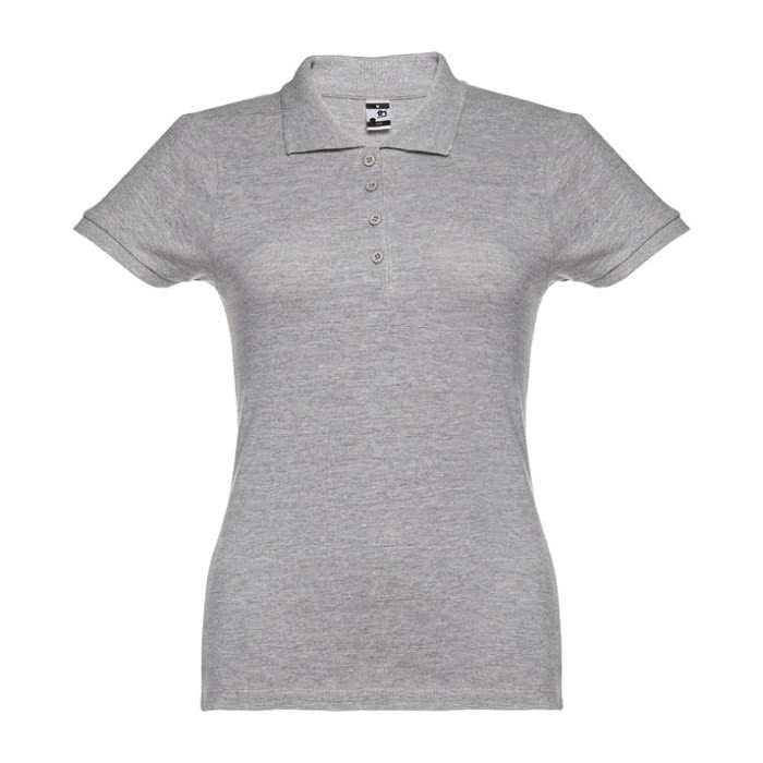 Polo mujer algodón 195 g/m2 color gris primera vista
