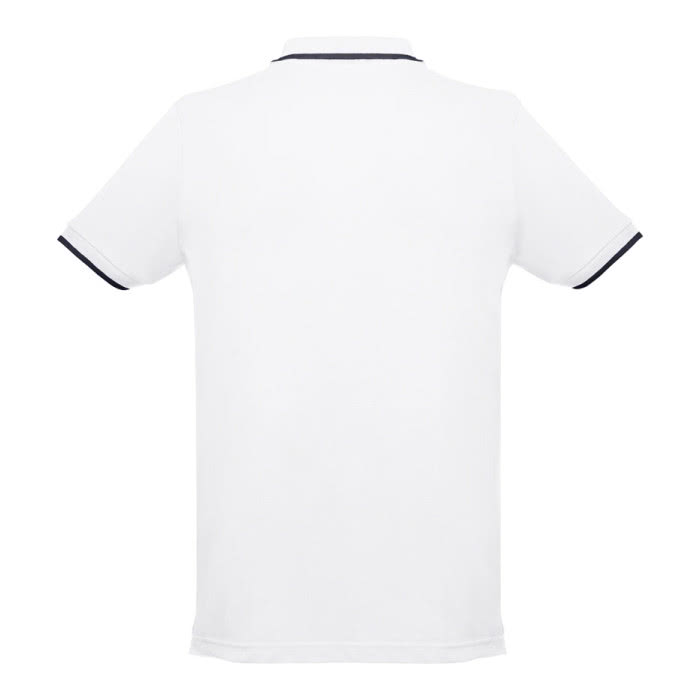 Polos personalizados algodón 210 g/m2 color blanco segunda vista