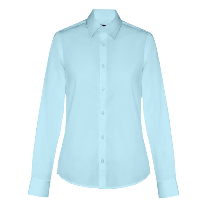 Camisa para mujer 115 g/m2 color azul claro primera vista