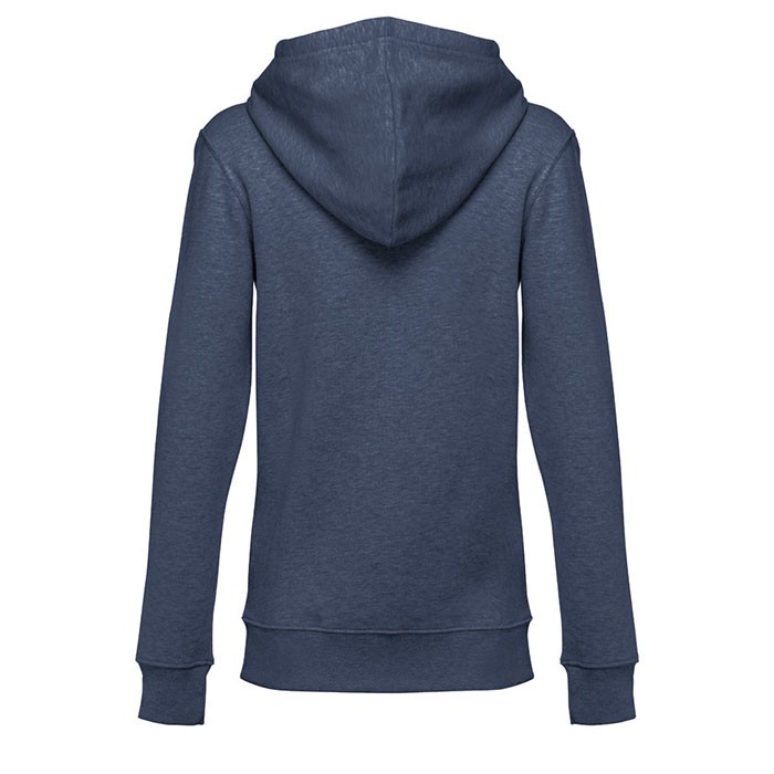 Sudadera para mujer de 320 g/m2 color azul jaspeado segunda vista Sudadera para mujer de 320 g/m2 color azul jaspeado segunda vista