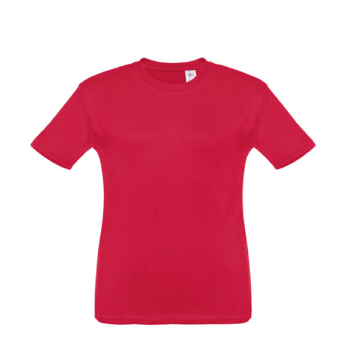 Camiseta personalizada para niños color rojo primera vista