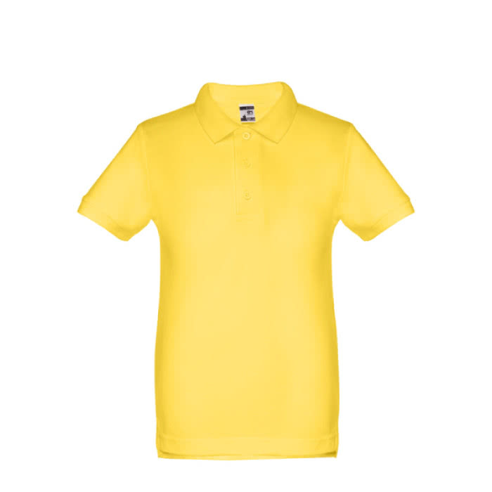 Polos personalizables infantiles 195 g/m2 color amarillo primera vista