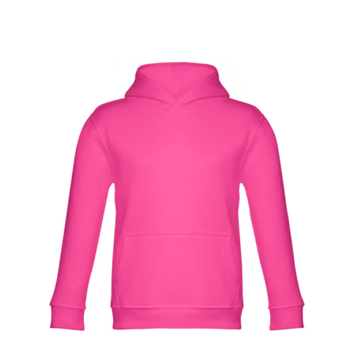 Sudadera infantil merchandising color fucsia