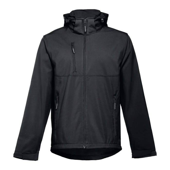 Chaquetas soft shell serigrafiadas color negro Chaquetas soft shell serigrafiadas color negro