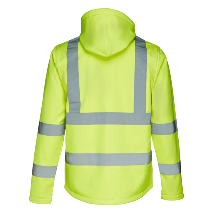 Chaqueta alta visibilidad poliéster 320 g/m2 color amarillo segunda vista Chaqueta alta visibilidad poliéster 320 g/m2 color amarillo segunda vista