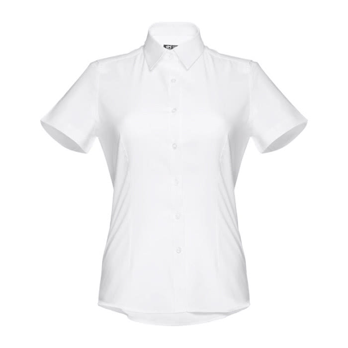 Camisas con logo para mujer color blanco