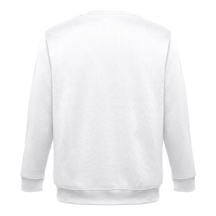 Sudadera poliéster y algodón 300 g/m2 color blanco segunda vista