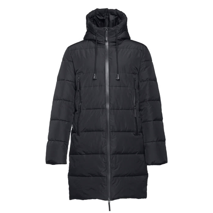 Parkas merchandising color negro