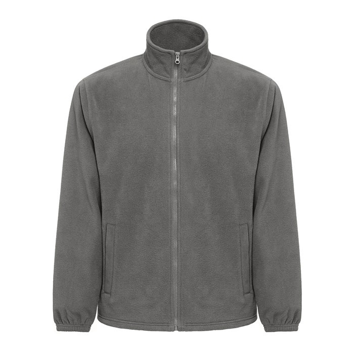 Chaqueta polar personalizada 300 g/m2 color gris oscuro primera vista