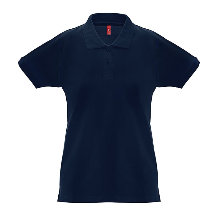 Polo para mujer de algodón 100% 240 g/m2 color azul oscuro primera vista