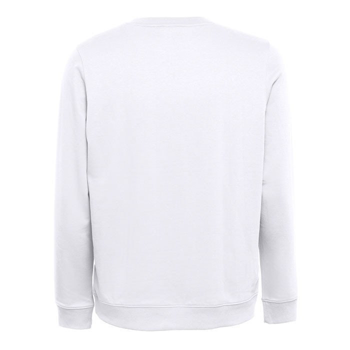 Sudadera en felpa italiana 240 g/m2 color blanco segunda vista Sudadera en felpa italiana 240 g/m2 color blanco segunda vista