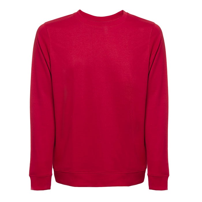 Sudadera en felpa italiana 240 g/m2 color rojo primera vista Sudadera en felpa italiana 240 g/m2 color rojo primera vista