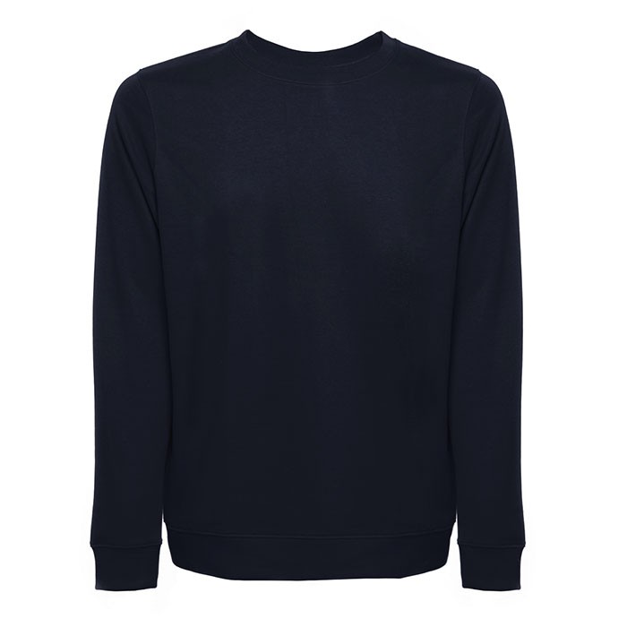 Sudadera en felpa italiana 240 g/m2 color azul marino primera vista Sudadera en felpa italiana 240 g/m2 color azul marino primera vista