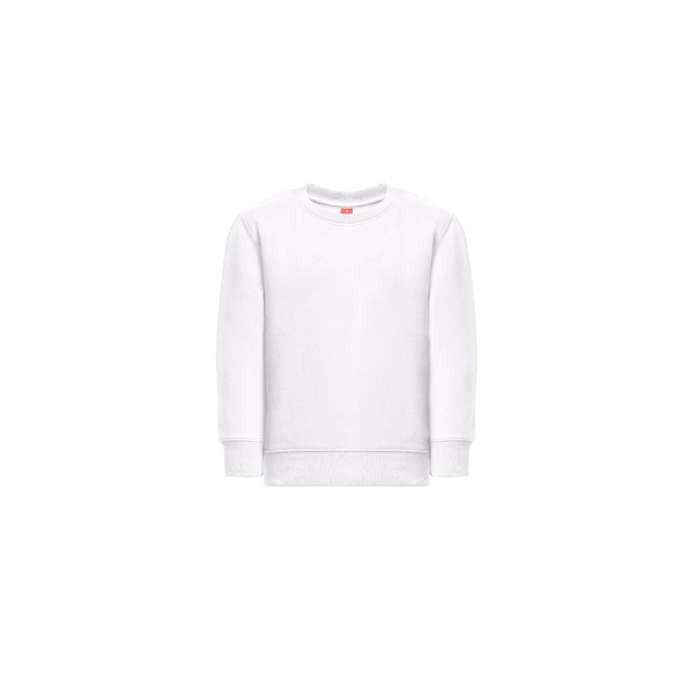 Sudadera en algodón y poliéster 300 g/m2 THC DELTA KIDS WH color blanco primera vista
