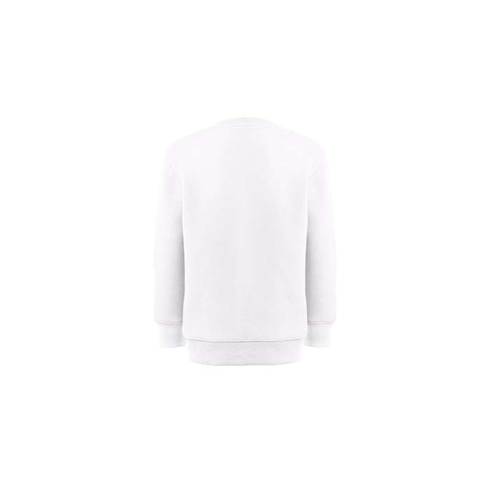 Sudadera en algodón y poliéster 300 g/m2 THC DELTA KIDS WH color blanco segunda vista