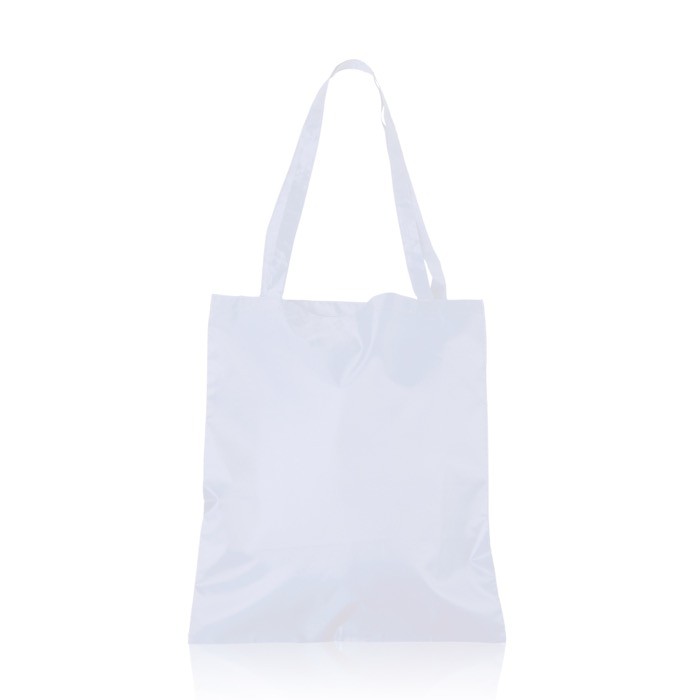 Bolsa plegable de RPET ideal para llevar donde sea 50 g/m2 color blanco vista 1