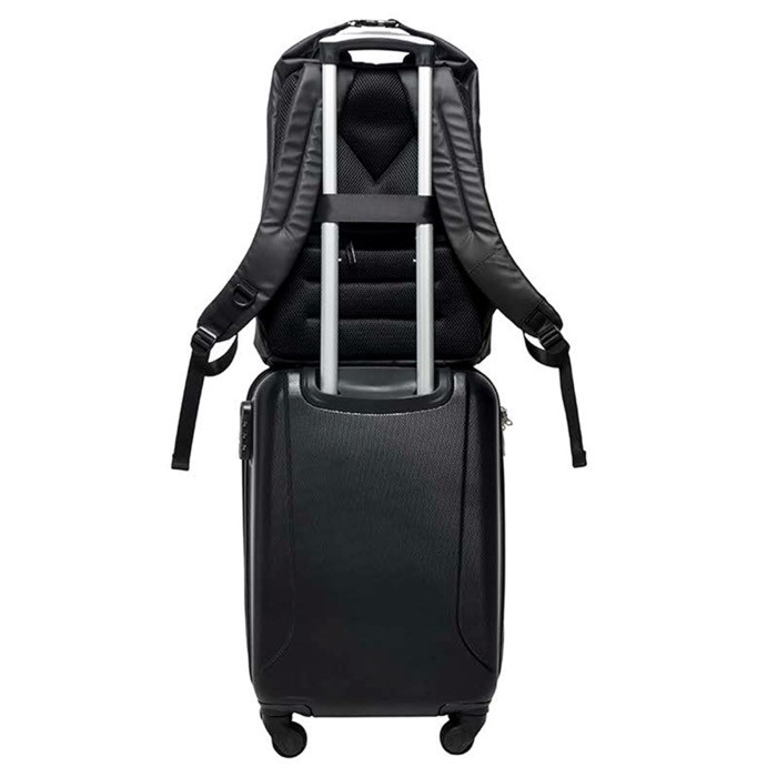 Mochila de poliéster con cremallera impermeable y carga USB 15,6” vista 1
