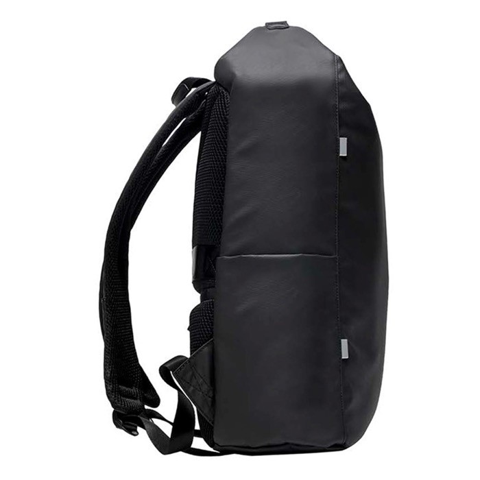 Mochila de poliéster con cremallera impermeable y carga USB 15,6” color negro vista 4
