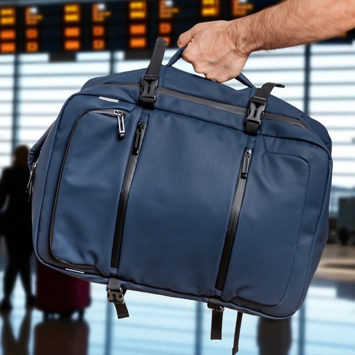 Mochila expandible con cremalleras y correa para trolley 15.6” vista 2 Mochila expandible con cremalleras y correa para trolley 15.6” vista 2