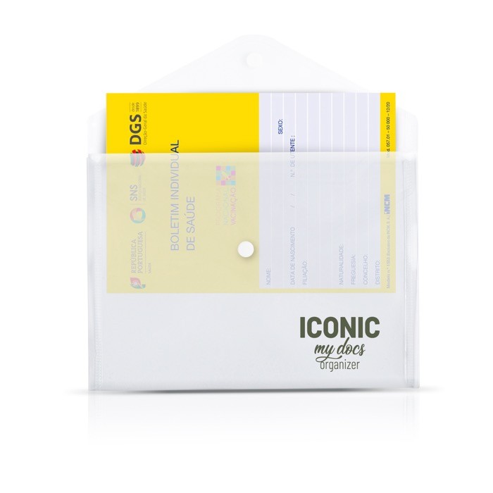 Carpeta transparente de plástico para llevar documentos A5 80 g/m2 Carpeta transparente de plástico para llevar documentos A5 80 g/m2