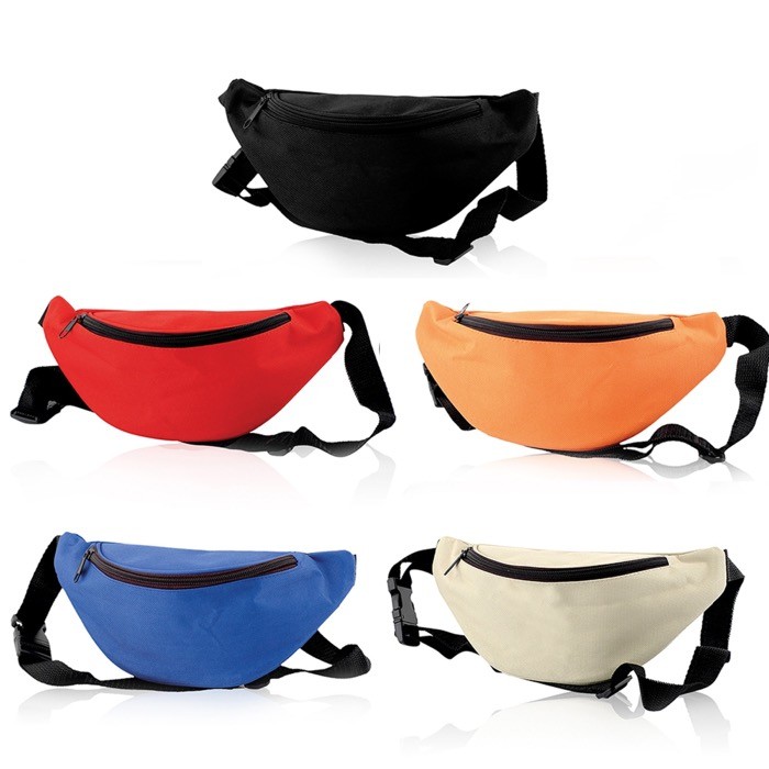 Riñonera de poliéster 600D ideal para andar con correa ajustable vista con varios colores Riñonera de poliéster 600D ideal para andar con correa ajustable vista con varios colores