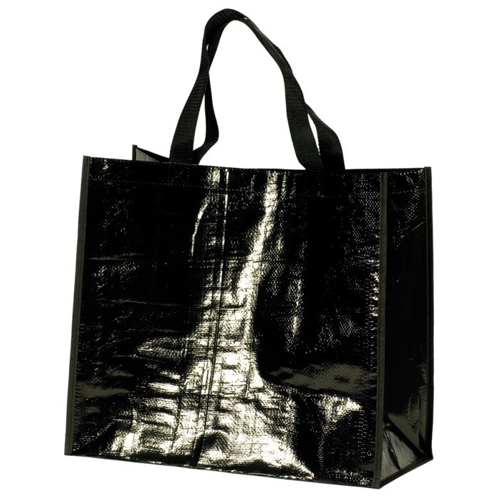 Bolsa de la compra de nylon brillante y resistente 120 g/m2 color negro vista 11 Bolsa de la compra de nylon brillante y resistente 120 g/m2 color negro vista 11