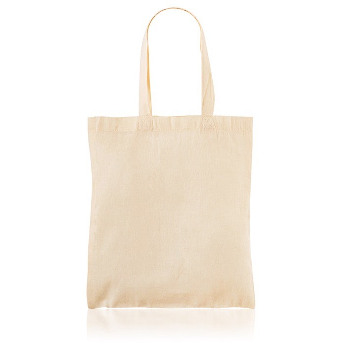 Bolsa de compras de algodón ideal para llevar objetos 105 g/m2 color beige Bolsa de compras de algodón ideal para llevar objetos 105 g/m2 color beige