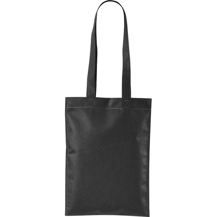 Bolsa de non-woven con asas largas ideal para la compra 70 g/m2 color negro
