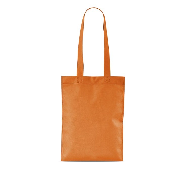 Bolsa de non-woven con asas largas ideal para la compra 70 g/m2 color naranja