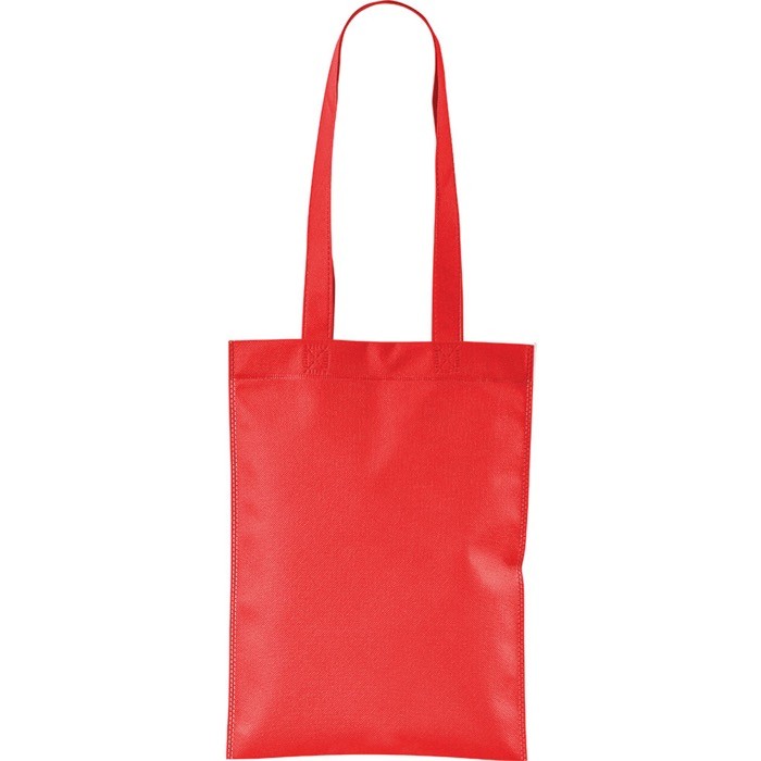 Bolsa de non-woven con asas largas ideal para la compra 70 g/m2 color rojo