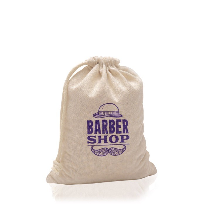 Bolsa de algodón con cierre de lazo y cordón largo 110 g/m2 Bolsa de algodón con cierre de lazo y cordón largo 110 g/m2