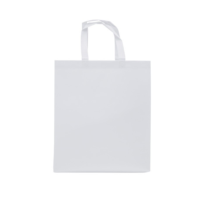 Bolsa de non-woven con efecto mate y alta resistencia 110 g/m2 color blanco