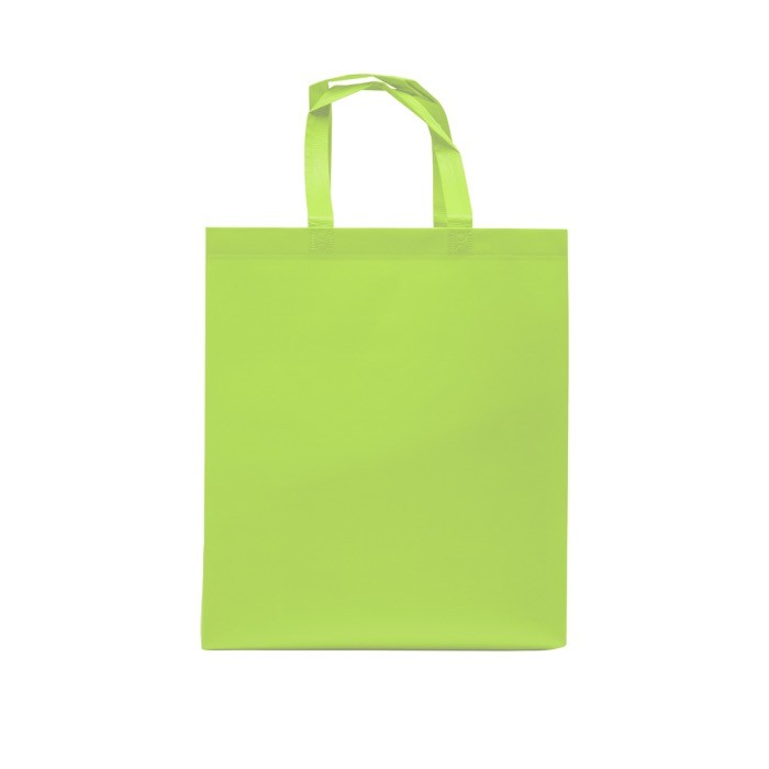 Bolsa de non-woven con efecto mate y alta resistencia 110 g/m2 color verde claro