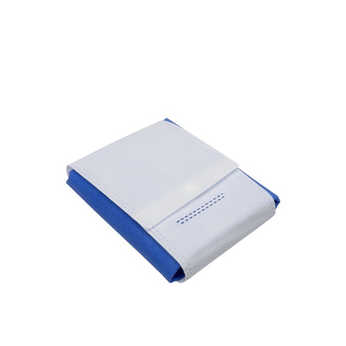 Bolsa plegable de non-woven para llevar a cualquier parte 80 g/m2 color azul real