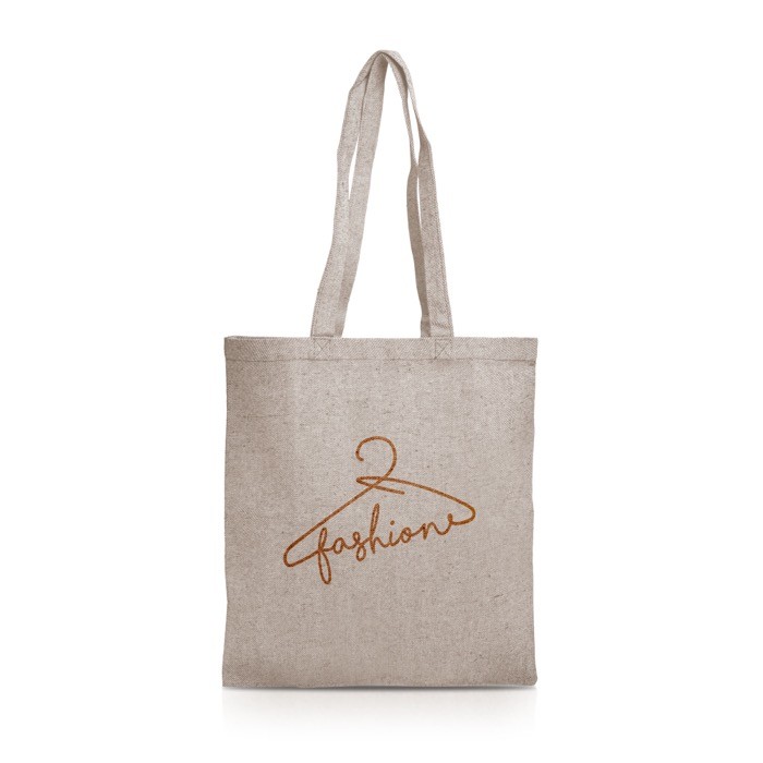 Bolsa de algodón reciclado con acabado jaspeado 280 g/m2 Bolsa de algodón reciclado con acabado jaspeado 280 g/m2