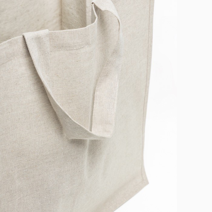 Bolsa de algodón reciclado multiusos resistente de 180 g/m2 color beige vista 5 Bolsa de algodón reciclado multiusos resistente de 180 g/m2 color beige vista 5