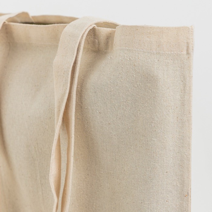 Bolsa de algodón con asas largas e interlock resistente 240 g/m2 Bolsa de algodón con asas largas e interlock resistente 240 g/m2