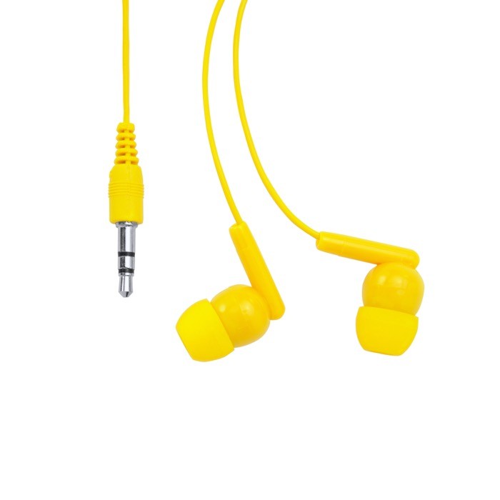 Auriculares de varios colores con conexión Jack 3.5mm color amarillo segunda vista