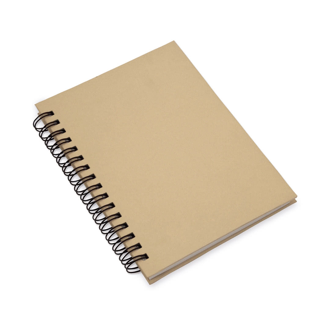 Cuaderno pequeño para personalizar con logo color marrón
