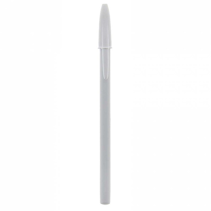 Bolígrafos con tapón personalizados color blanco