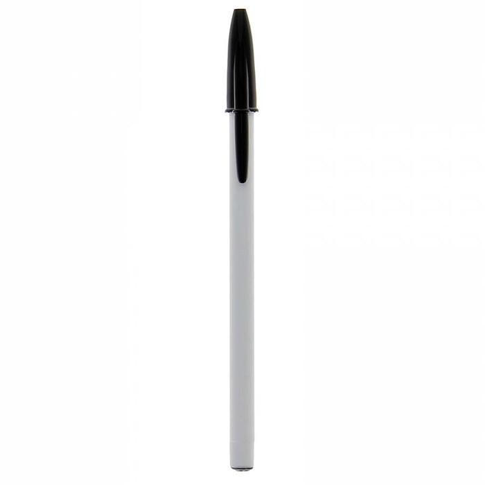 Bolígrafos con tapón personalizados color negro