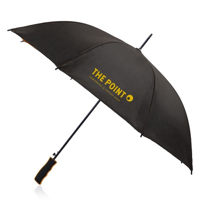 Paraguas automático con interior en colores y 8 paneles Ø103 color naranja vista detalle 7